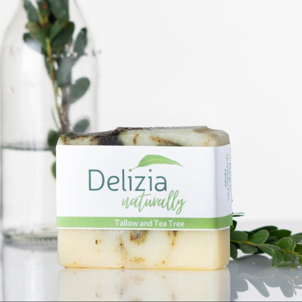 Tallow_soap_with_TeaTree - Delizia Naturally
