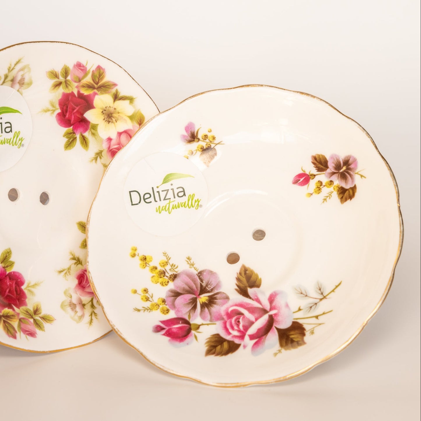 Soap_Dish_floral china_at_Delizia_Naturally_for_your_tallow_soap