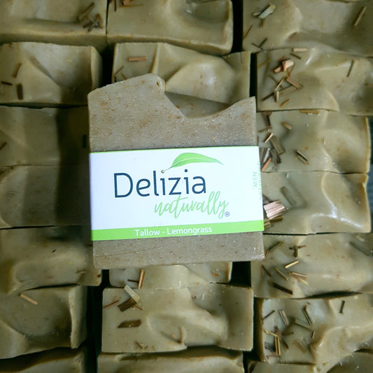 Tallow-soap-lemongrassbotanicals-Delizia_Naturally