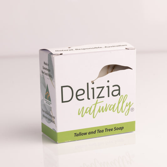 Teatree and Tallow soap in a box - box only