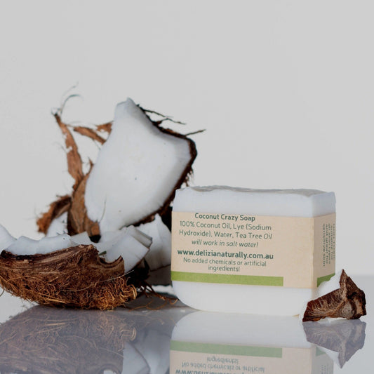Soap’s Up coconut oil soap bar by Delizia Naturally front.