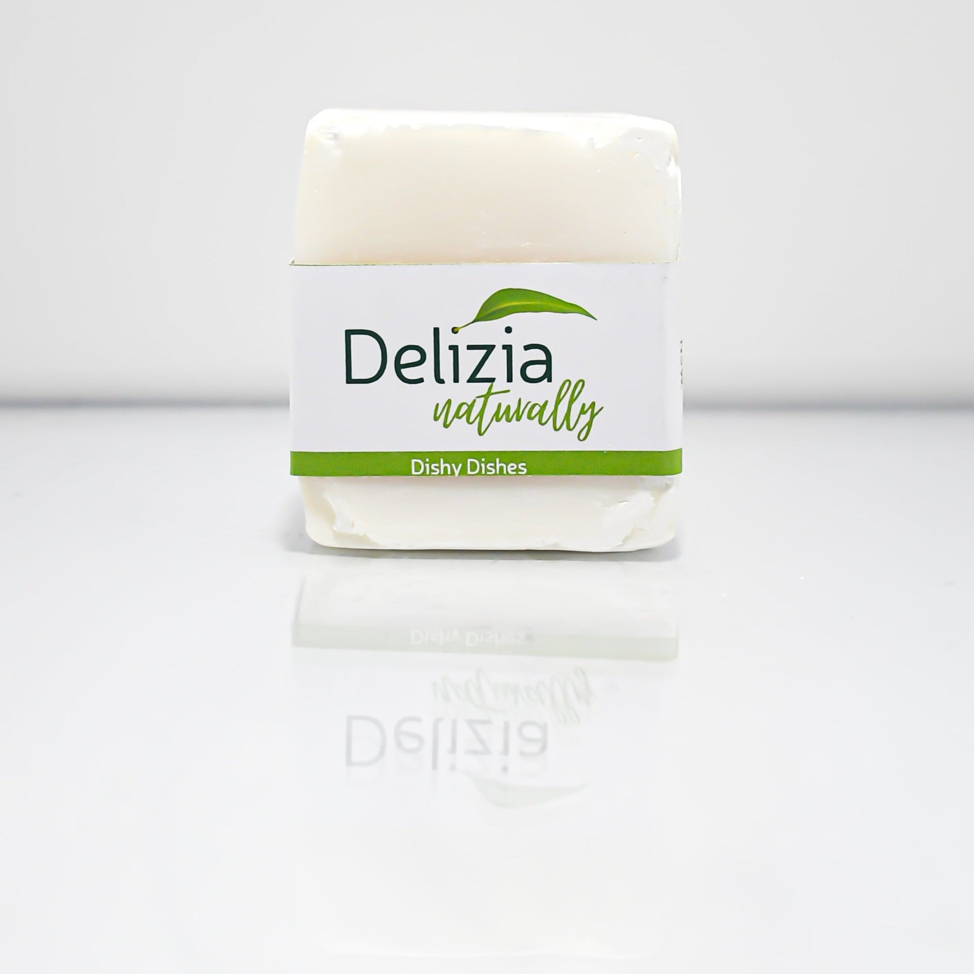 Natural dish soap block with pine and eucalyptus essential oils