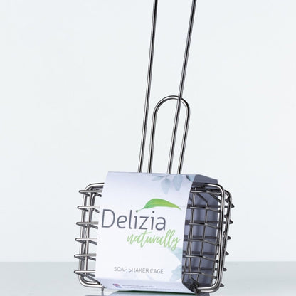 Soap Shaker Cage - Stainless Steel - Delizia Naturally - front view