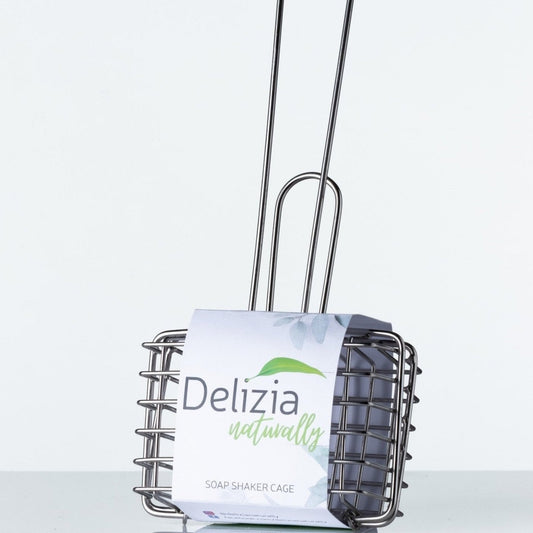 Soap Shaker Cage - Stainless Steel - Delizia Naturally - front view