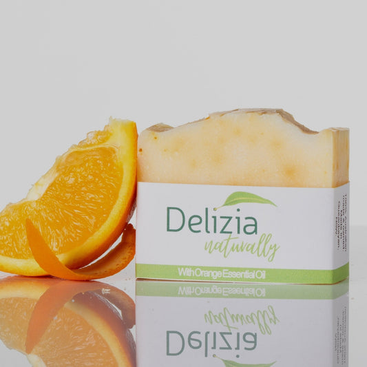 Tallow-soap-orange oil-soap-beef-tallow-botanicals-essential oils – orange-Delizianaturaly 